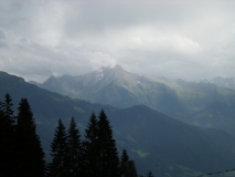 starker Regen auf der "Zillertaler Höhenstraße"